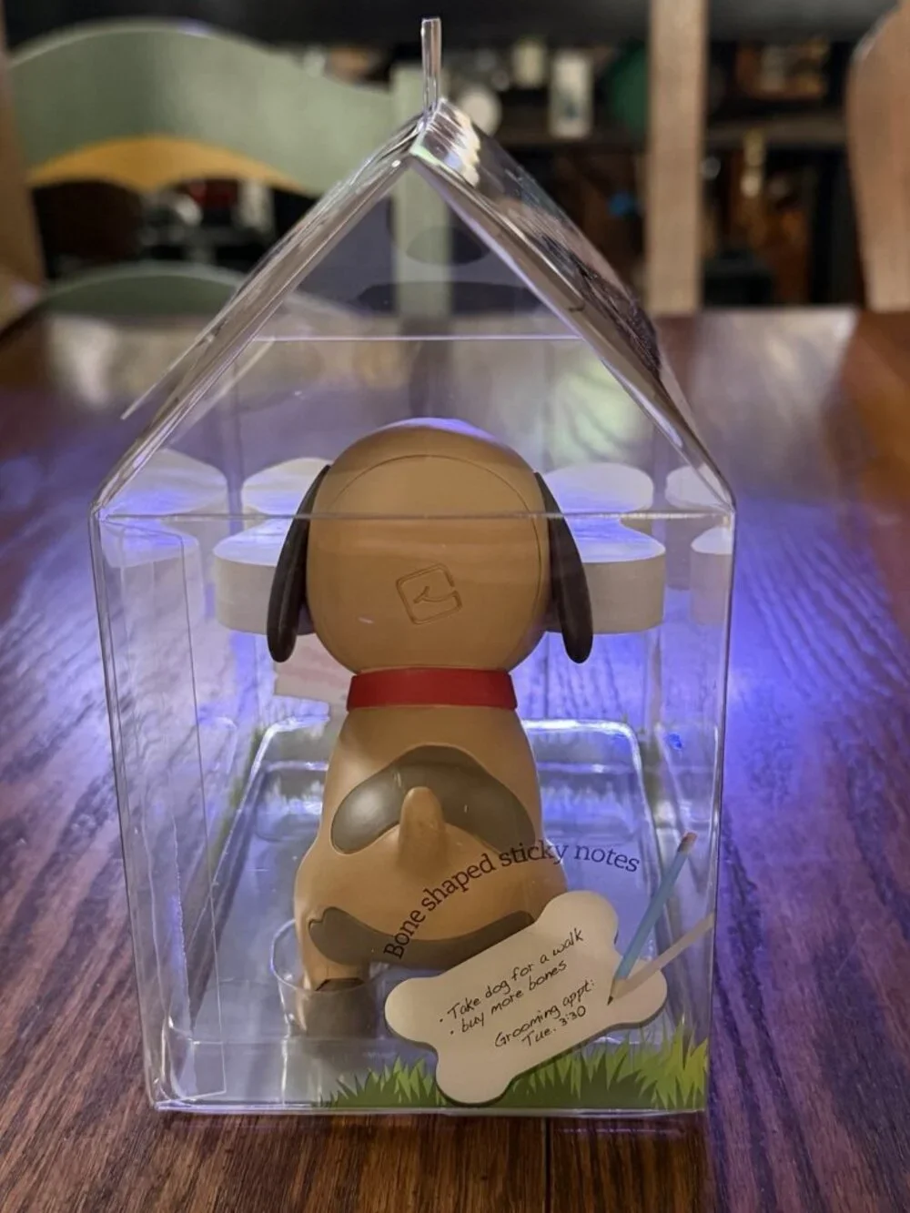 Tan Dog Sticky Notes Holder by